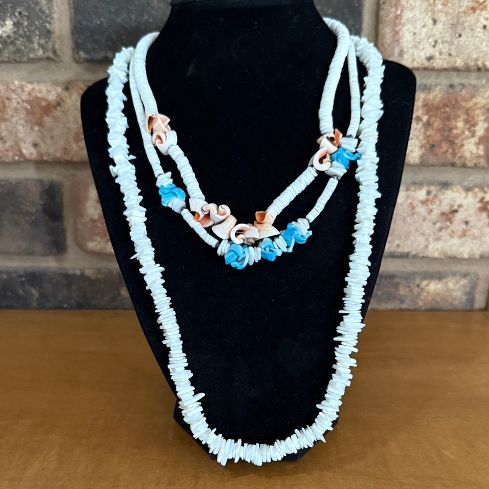 Vintage Puka Shell Necklace Bundle